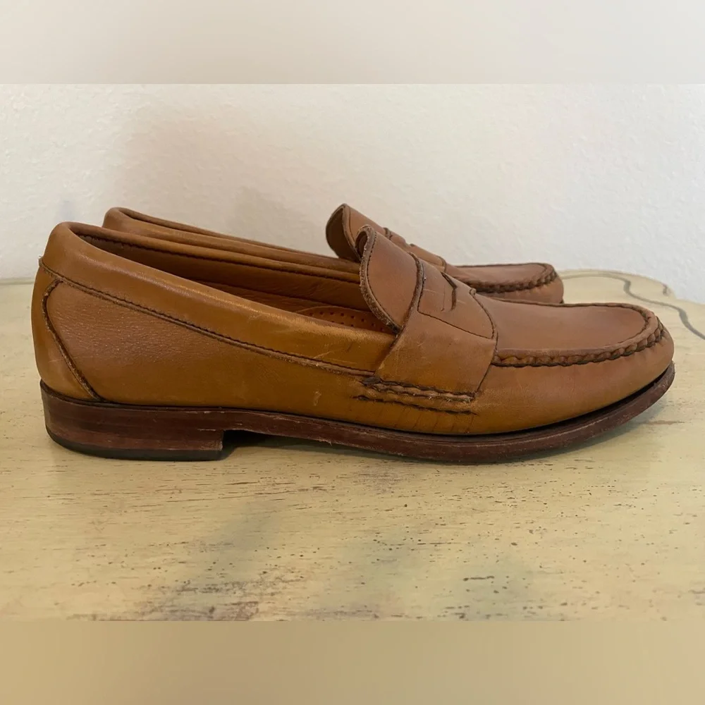 Allen Edmonds Cavanaugh Slip On Dress Penny Loafer Calfskin Leather Men Sz 8.5 A